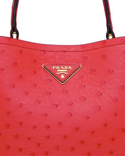 Prada ostrich leather bag